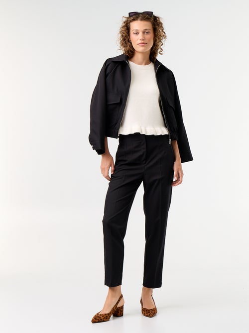 Pantalon droit à taille haute - Kiabi Pantalon droit à taille haute - Kiabi