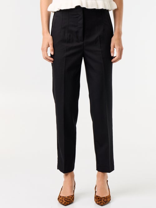 Pantalon droit à taille haute - Kiabi Pantalon droit à taille haute - Kiabi