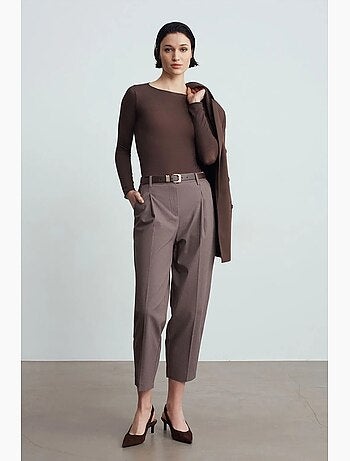 Pantalon droit avec ceinture dilvin