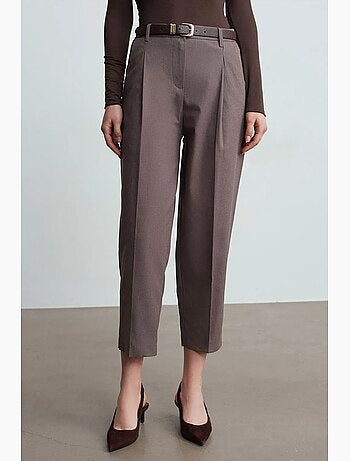 Pantalon droit avec ceinture dilvin