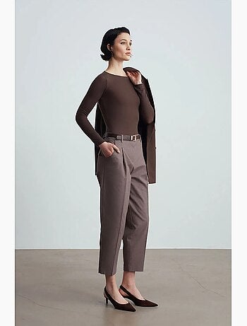 Pantalon droit avec ceinture dilvin