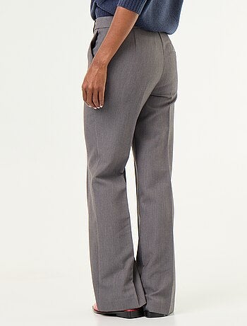 Pantalon droit avec taille ceinturée
