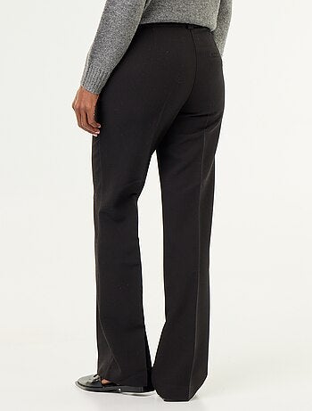 Pantalon droit avec taille ceinturée