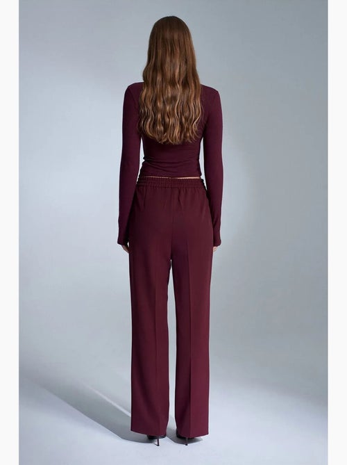 Pantalon droit en crêpe femme dilvin - Kiabi Pantalon droit en crêpe femme dilvin - Kiabi