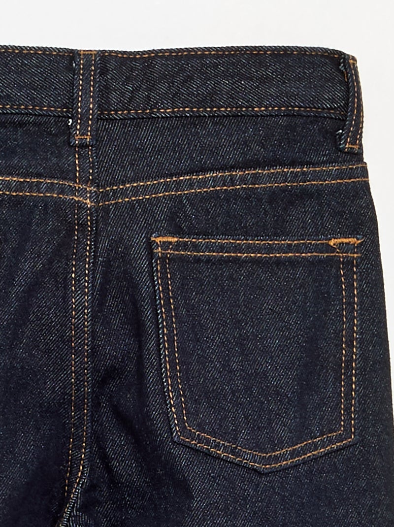 Pantalon droit en denim Bleu - Kiabi