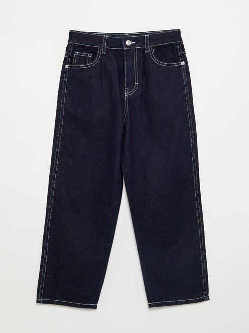 Pantalon droit en denim - Kiabi