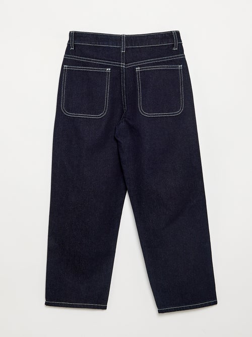 Pantalon droit en denim - Kiabi