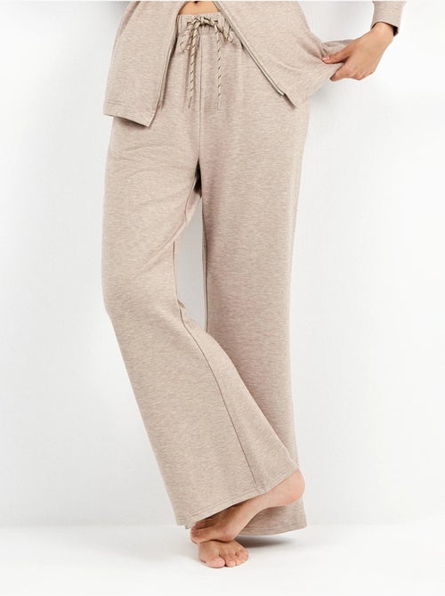 Pantalon droit en molleton - Kiabi