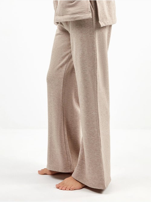 Pantalon droit en molleton - Kiabi
