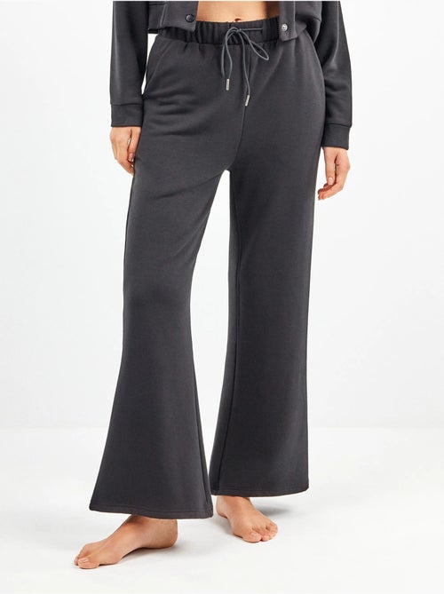 Pantalon droit en molleton - Kiabi
