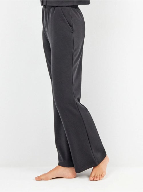 Pantalon droit en molleton - Kiabi