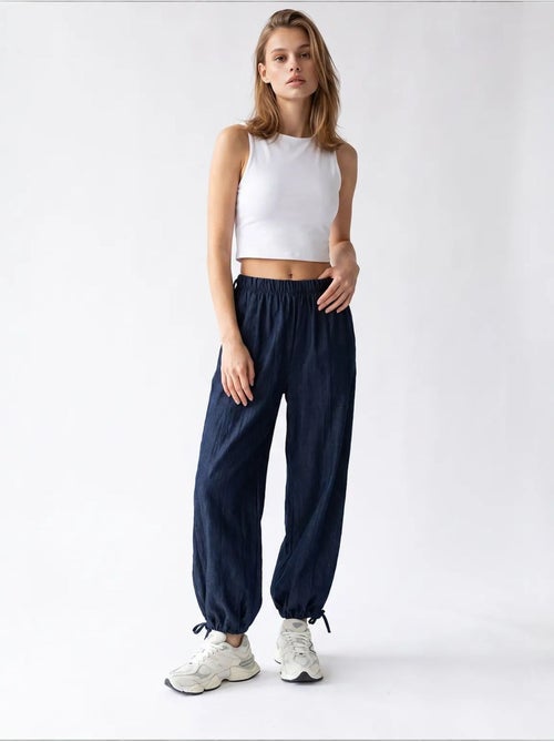 Pantalon droit en tencel mixray - Kiabi Pantalon droit en tencel mixray - Kiabi