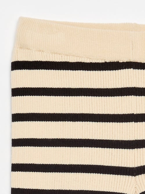 Pantalon droit en tricot uni - Kiabi