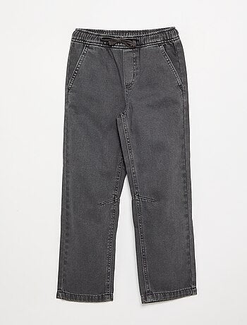 Pantalon droit en twill - coupe ajustée