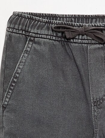 Pantalon droit en twill - coupe ajustée