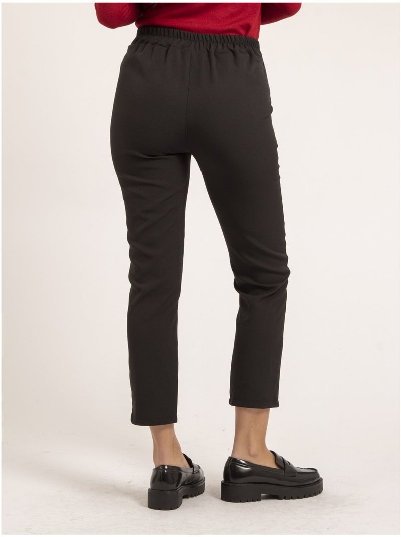 Pantalon droit eslina Noir - Kiabi