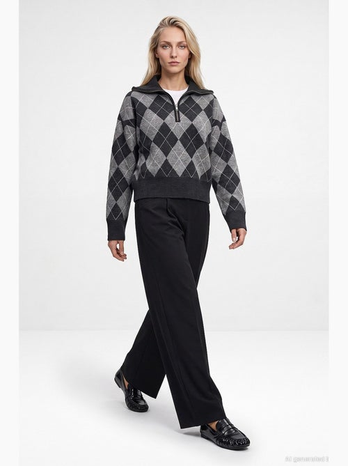 Pantalon droit femme dilvin - Kiabi
