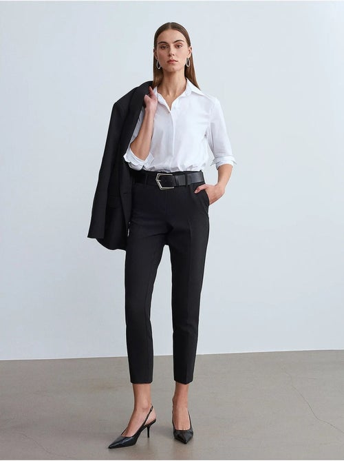 Pantalon droit femme dilvin - Kiabi