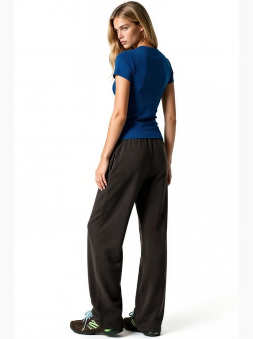 Pantalon droit femme en mélange de modal busem - Kiabi Pantalon droit femme en mélange de modal busem - Kiabi