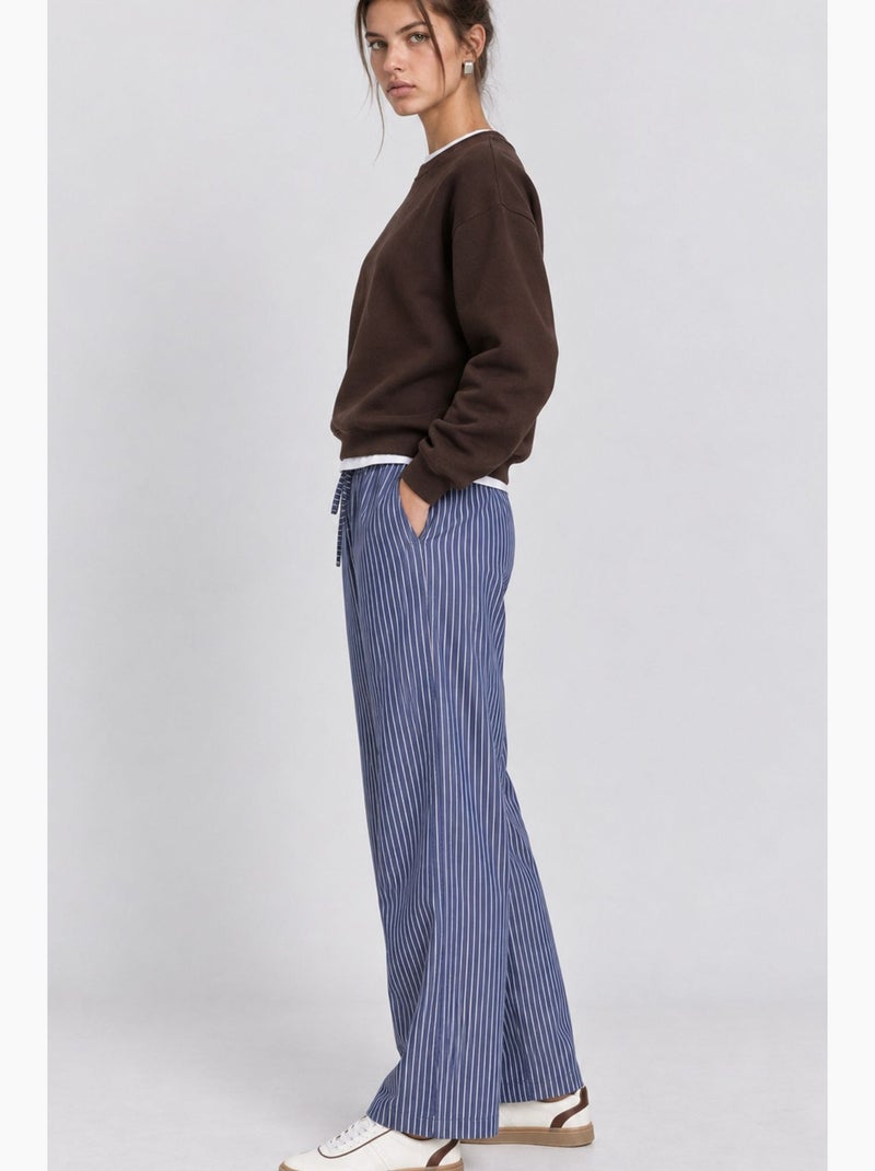 Pantalon droit femme istanbul Bleu - Kiabi