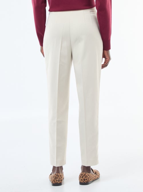 Pantalon droit femme taille haute - Kiabi