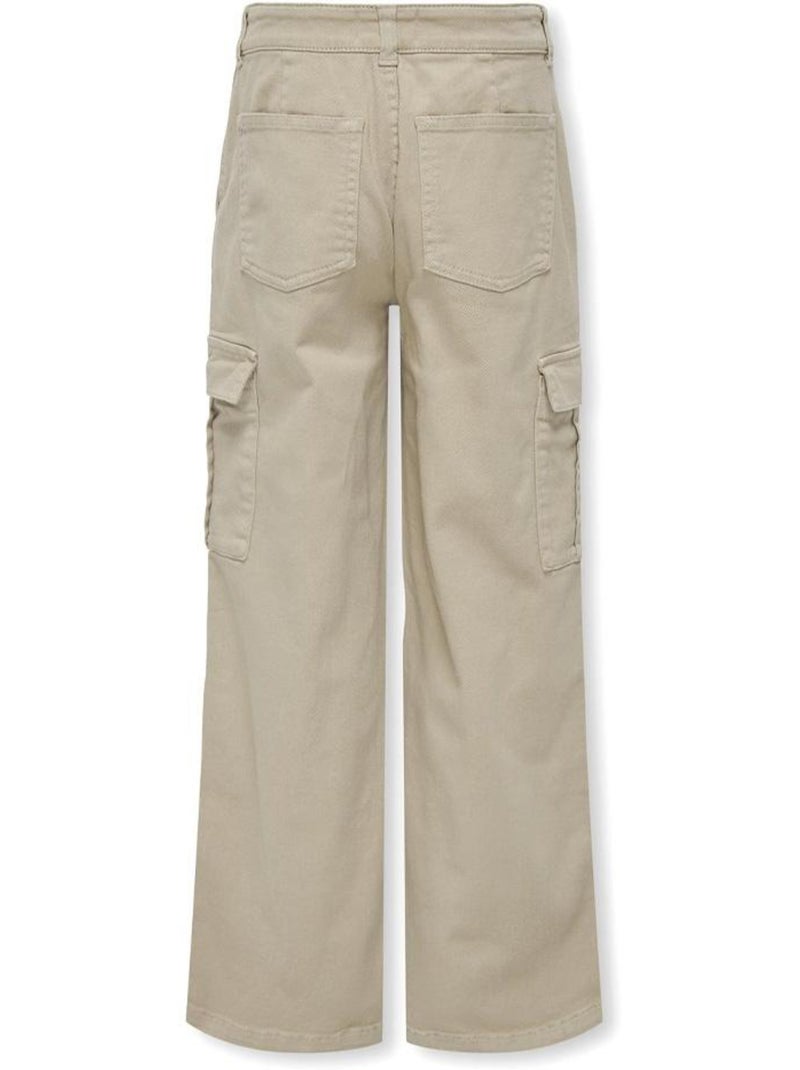 Pantalon Droit Fille Kids ONLY Beige - Kiabi