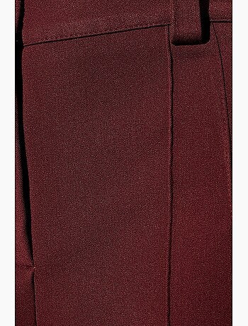 Pantalon droit plissé à taille haute dilvin