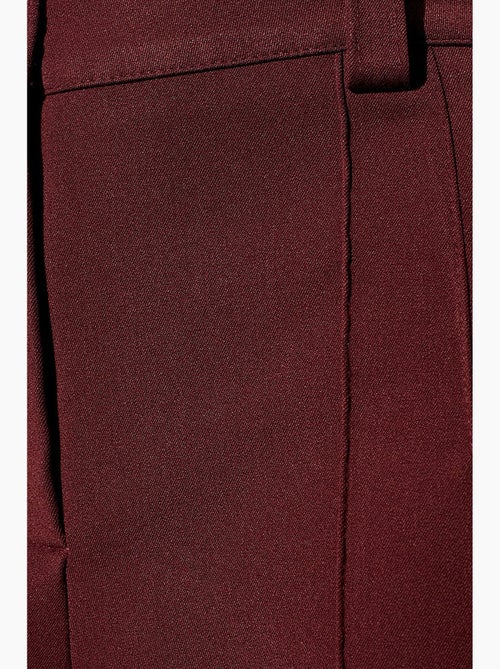 Pantalon droit plissé à taille haute dilvin - Kiabi