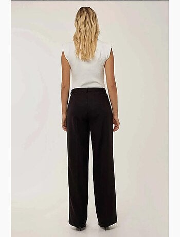 Pantalon droit plissé hiccup