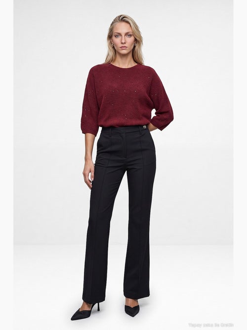 Pantalon droit pour femme dilvin - Kiabi Pantalon droit pour femme dilvin - Kiabi