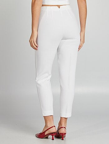 Pantalon droit taille haute