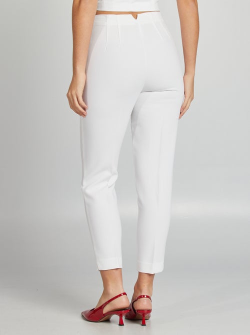 Pantalon droit taille haute - Kiabi