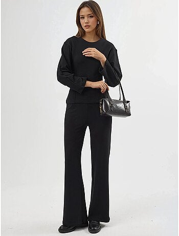 Pantalon droit taille haute busem