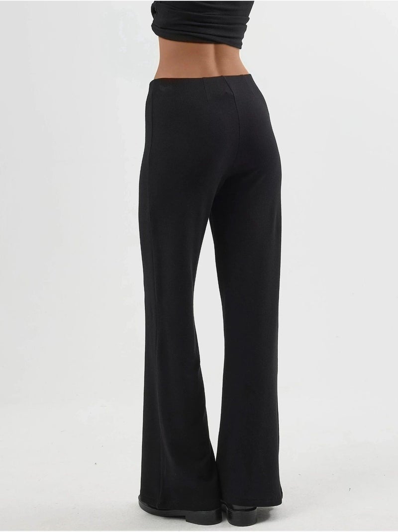 Pantalon droit taille haute busem Noir - Kiabi