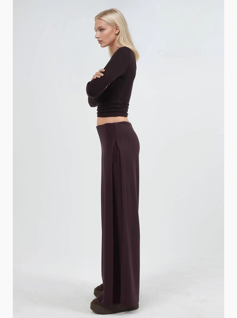Pantalon droit taille haute busem Rouge bordeaux - Kiabi