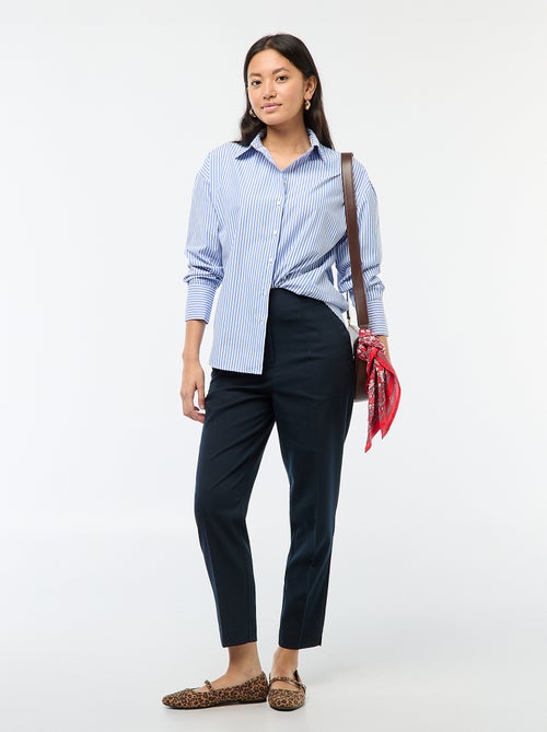 Pantalon droit taille haute femme - Kiabi