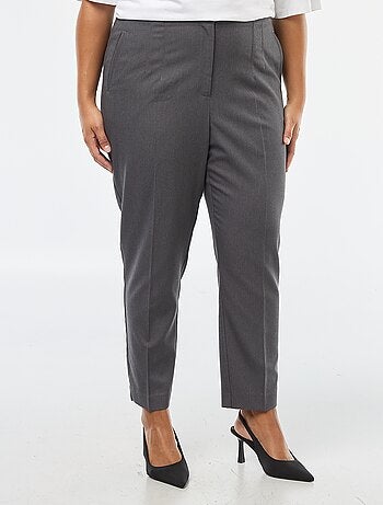 Pantalon droit taille haute