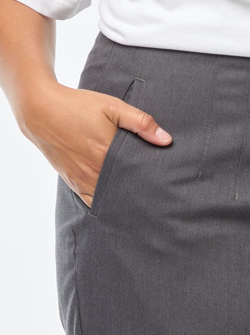 Pantalon droit taille haute - Kiabi