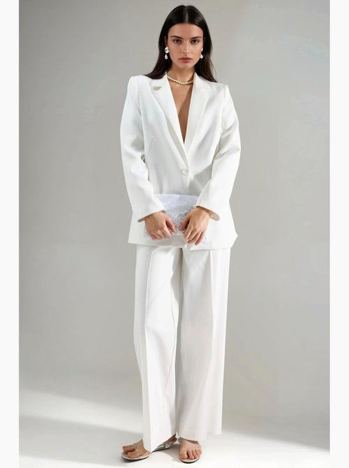 Pantalon droit taille haute hiccup - Kiabi