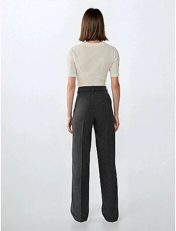 Pantalon droit taille haute hiccup