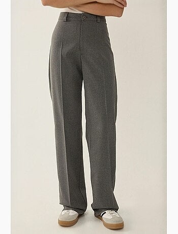Pantalon droit taille haute hiccup