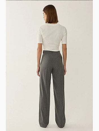 Pantalon droit taille haute hiccup