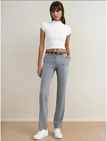 Pantalon droit taille haute hiccup