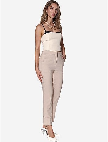 Pantalon droit taille haute hiccup