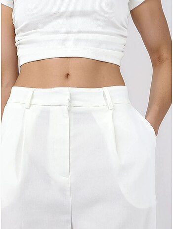 Pantalon droit taille mi-haute hiccup