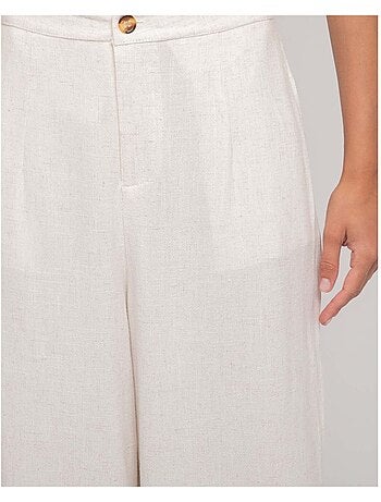 Pantalon effet lin EVELISE