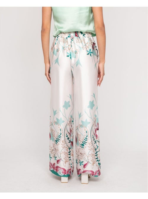 Pantalon effet satin motifs EZRA - Kiabi Pantalon effet satin motifs EZRA - Kiabi