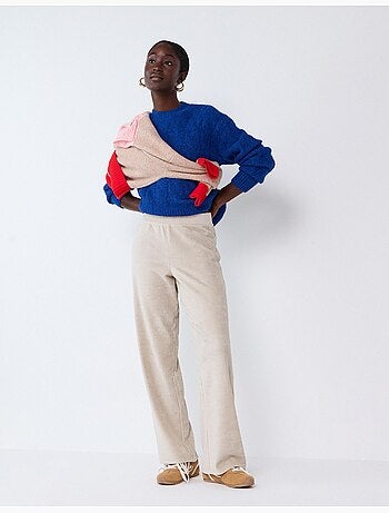 Pantalon effet velours côtelé, mo fashion