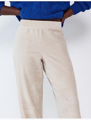 Pantalon effet velours côtelé, mo fashion