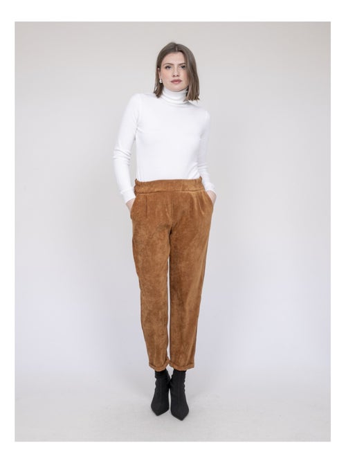 Pantalon effet velours ebila - Kiabi Pantalon effet velours ebila - Kiabi